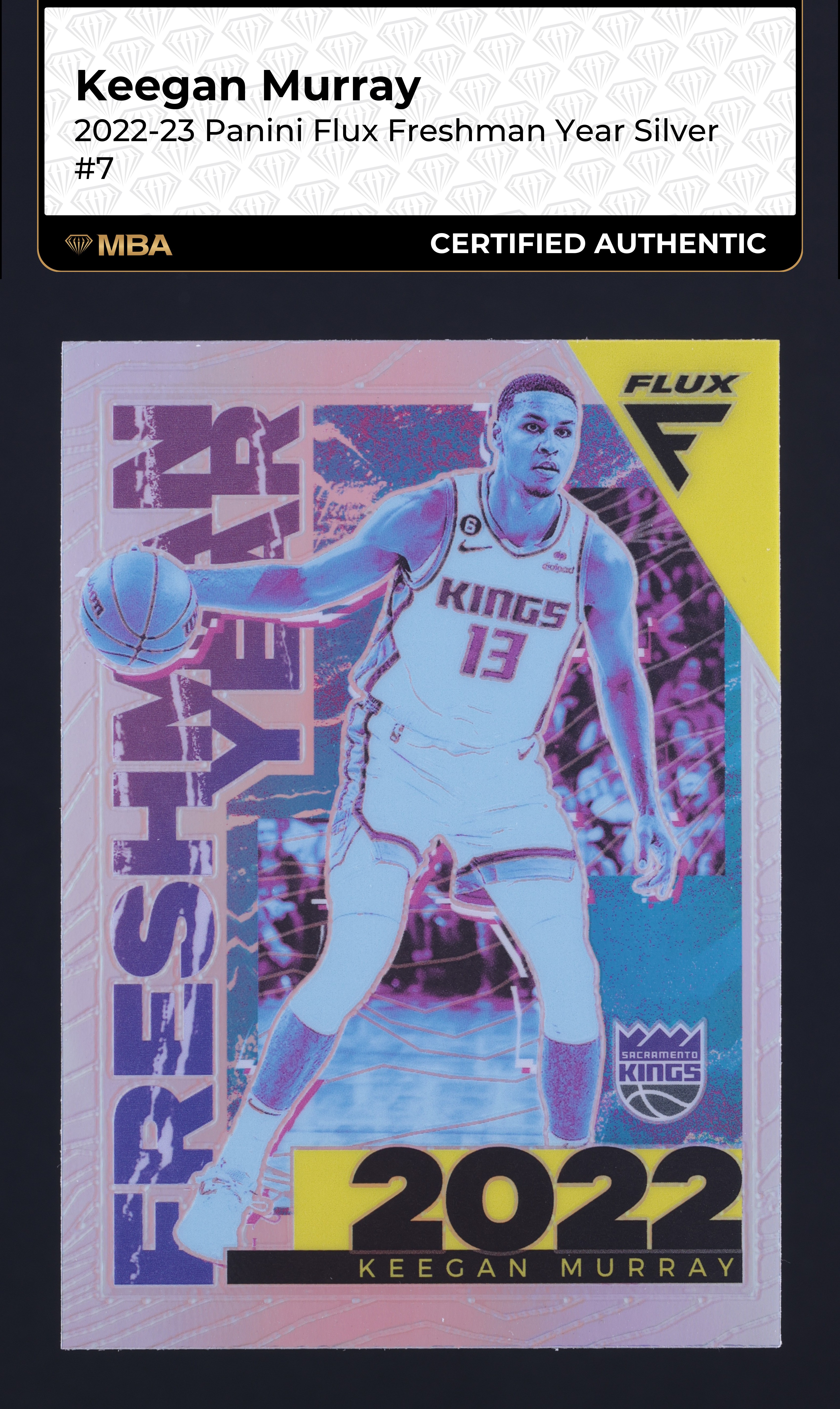 2022 Panini Flux Freshman Year Silver Keegan Murray ROOKIE #7 MBA