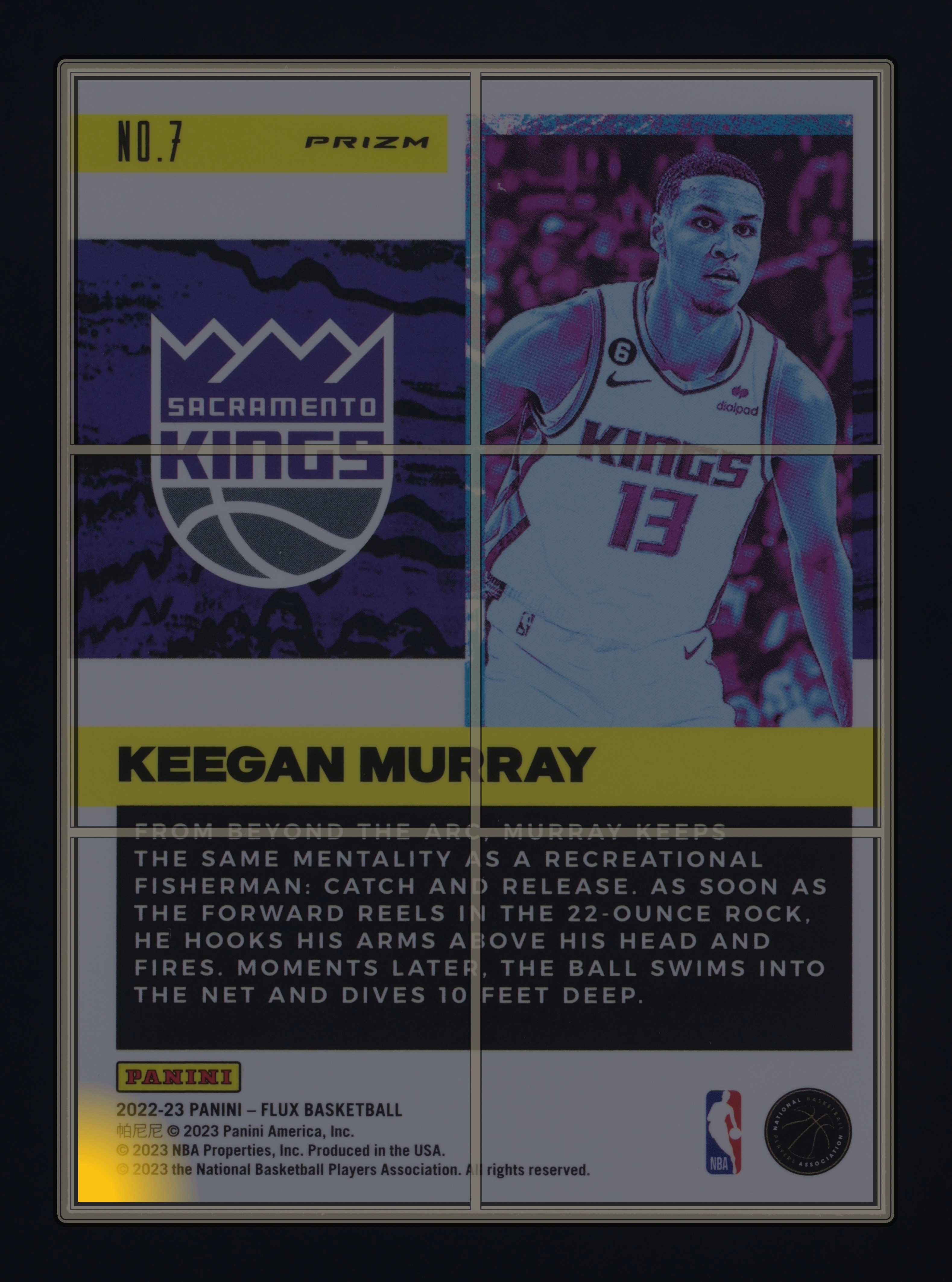 2022 Panini Flux Freshman Year Silver Keegan Murray ROOKIE #7 MBA