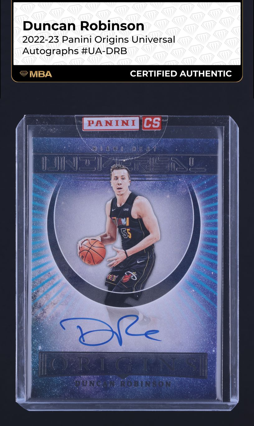 Duncan Robinson #UA-DRB 2022-23 Panini Origins Basketball Universal Autographs