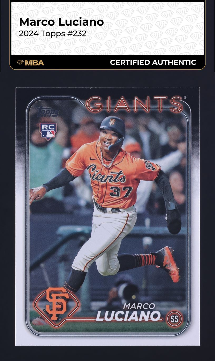 2024 Topps Marco Luciano ROOKIE #232 MBA AUTH