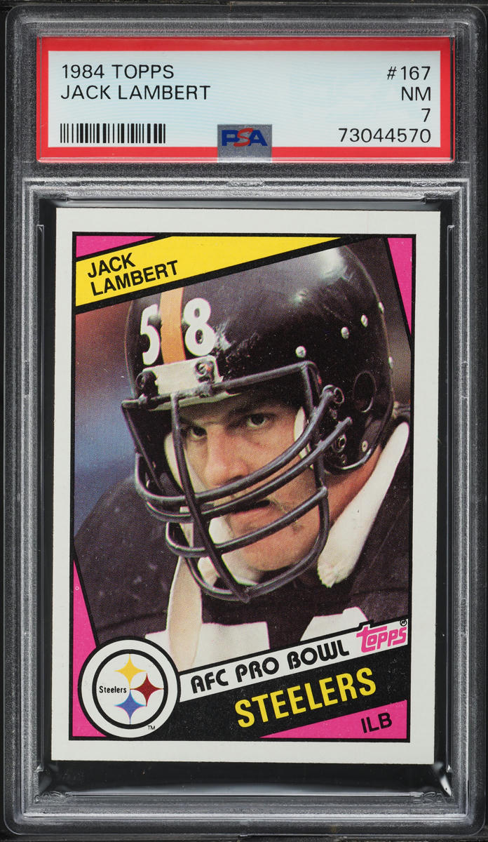 1984 Topps Football Jack Lambert #167 PSA 7 NRMT