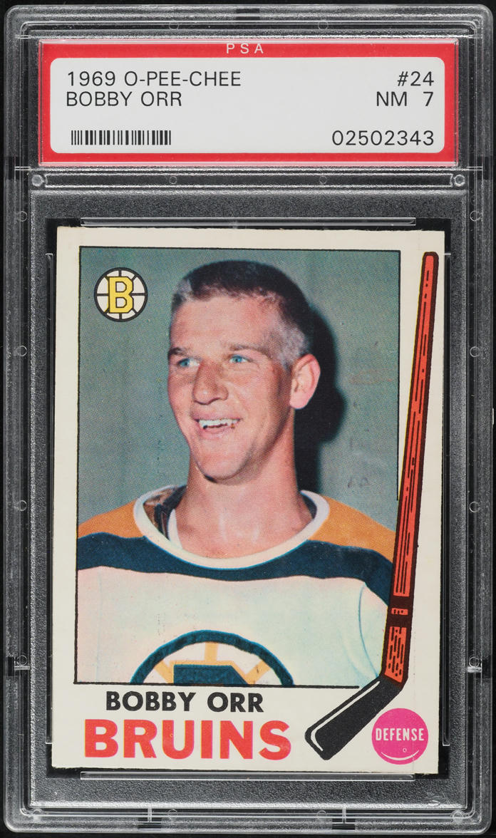 1969 O-Pee-Chee Hockey Bobby Orr #24 PSA 7 NRMT