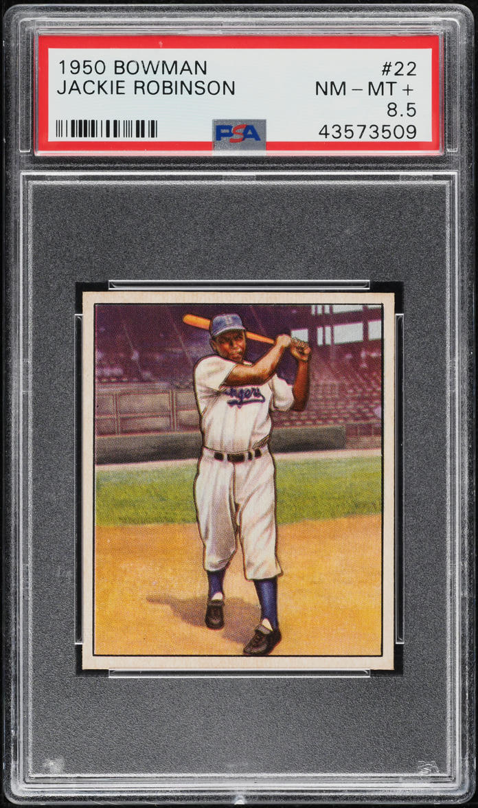 1950 Bowman Jackie Robinson #22 PSA 8.5 NM-MT+ (PWCC-A)