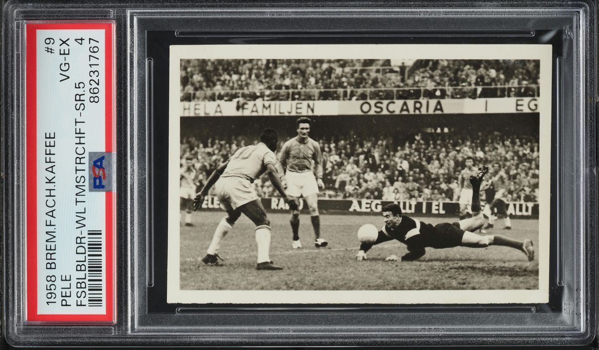 1958 Bremer Fachring Kaffee Weltmeisterschaft Pele ROOKIE #9 PSA 4 VGEX