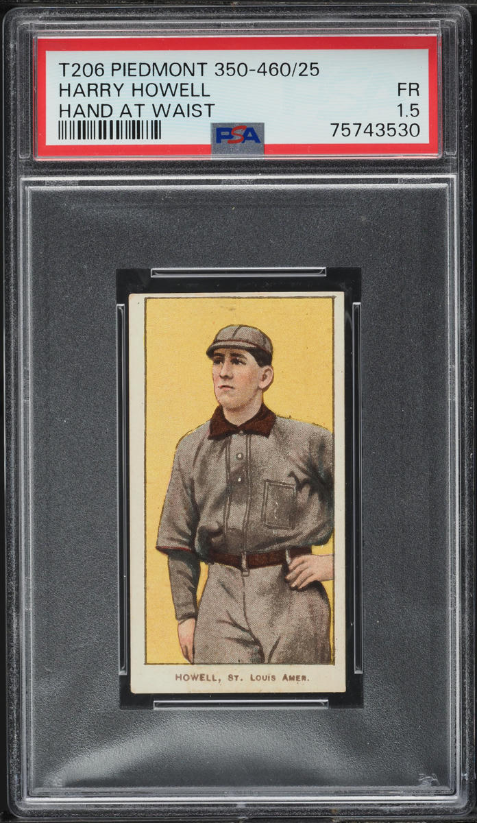 1909-11 T206 Harry Howell HAND AT WAIST PSA 1.5 FR