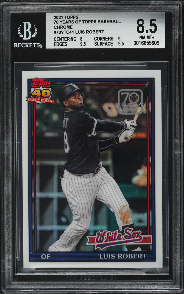 2021 Topps 70 Years Chrome Luis Robert #70YTC-41 BGS 8.5 NM-MT+