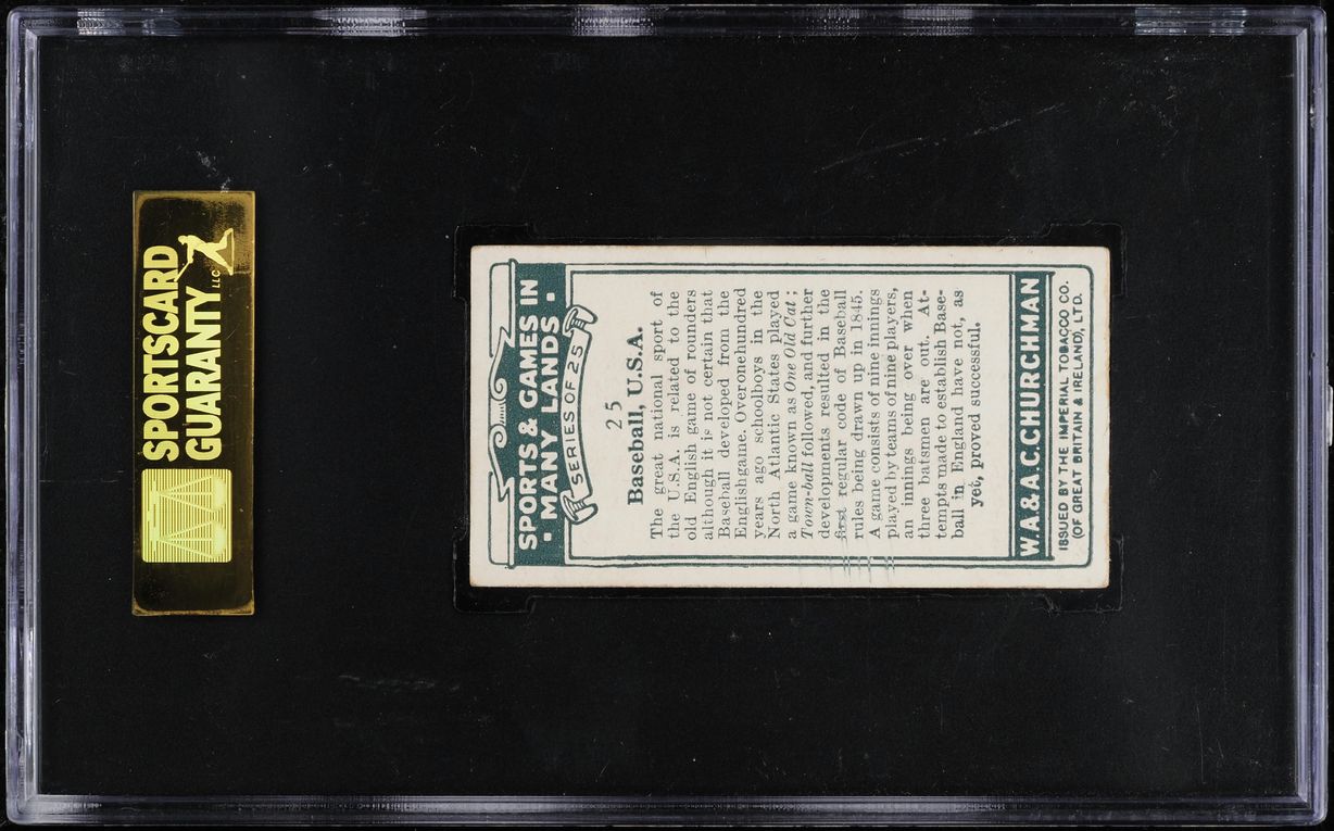 1929 Churchman Sports & Games Babe Ruth #25 SGC 5.5 EX+