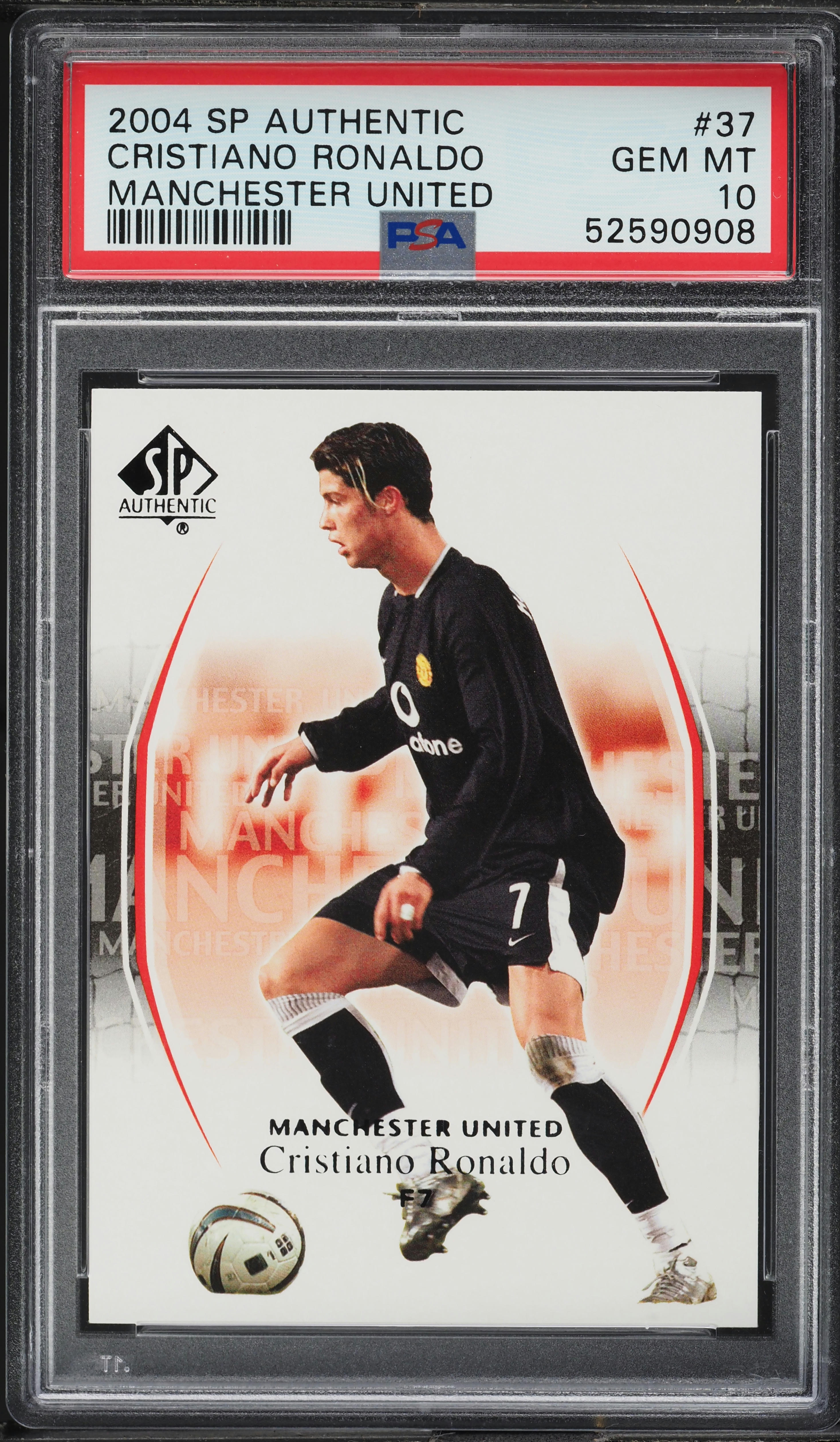 2004 SP Authentic Manchester United Cristiano Ronaldo #37 PSA 10