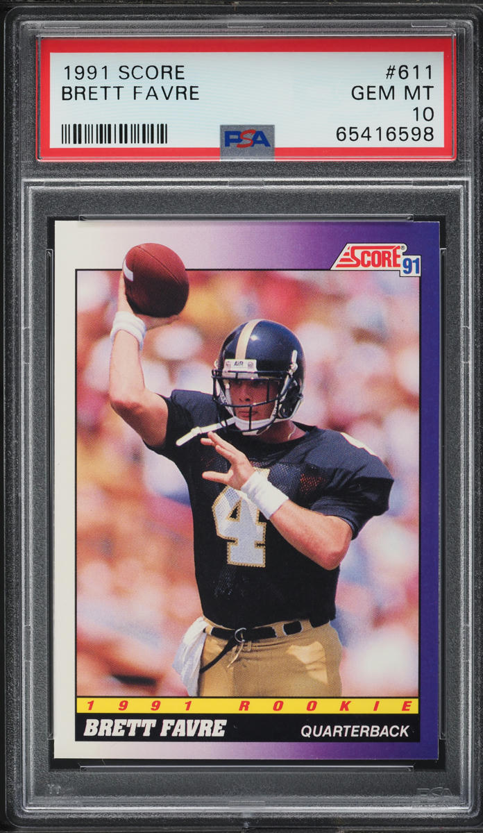 1991 Score Football Brett Favre ROOKIE #611 PSA 10 GEM MINT