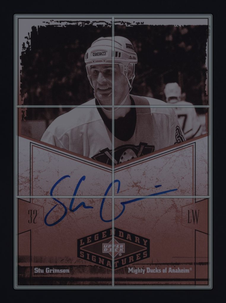 2004 Upper Deck Legendary Signatures Stu Grimson AUTO #SG MBA AUTH
