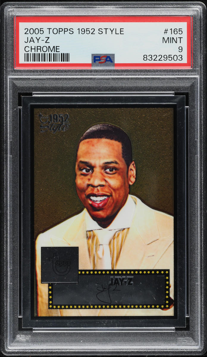 2005 Topps 1952 Style Chrome Jay-Z /499 #165 PSA 9 MINT