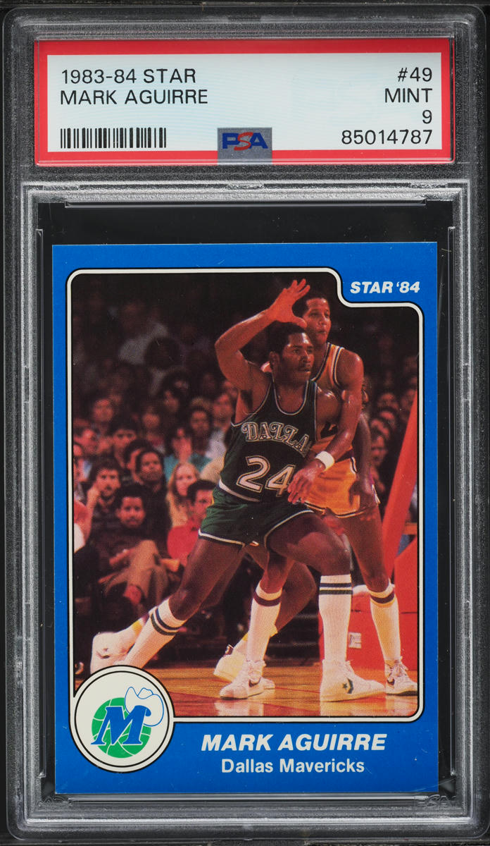 1983 Star Basketball Mark Aguirre #49 PSA 9 MINT