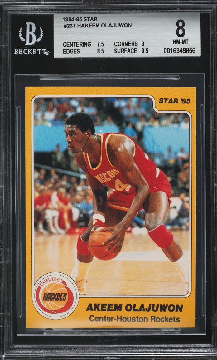 1984 Star Basketball Hakeem Olajuwon ROOKIE #237 BGS 8 NM-MT