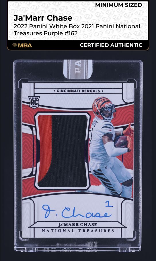 2022 Panini White Box '21 Ja'Marr Chase PATCH AUTO 1/1 MBA AUTH