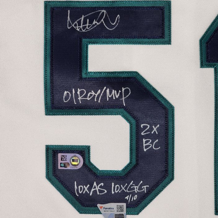 Ichiro Suzuki Signed ASG Mariners Replica Jersey w/ inscriptions - LE 4/10