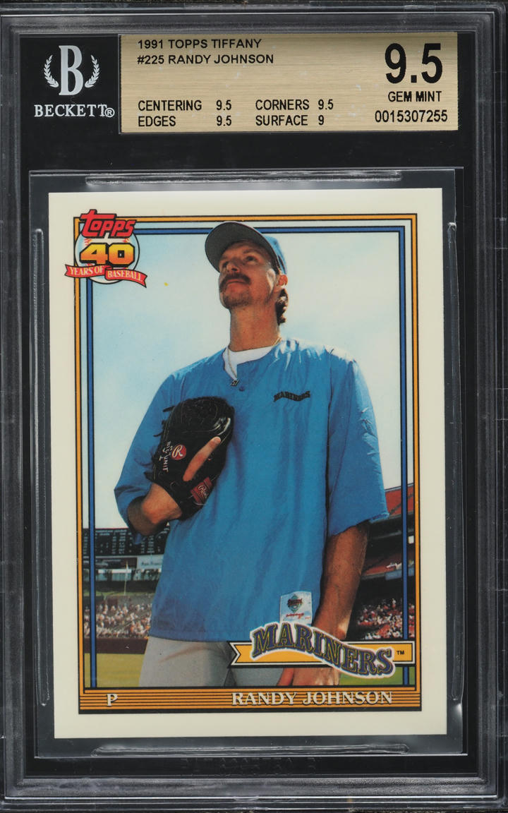 1991 Topps Tiffany Randy Johnson #225 BGS 9.5 GEM MINT