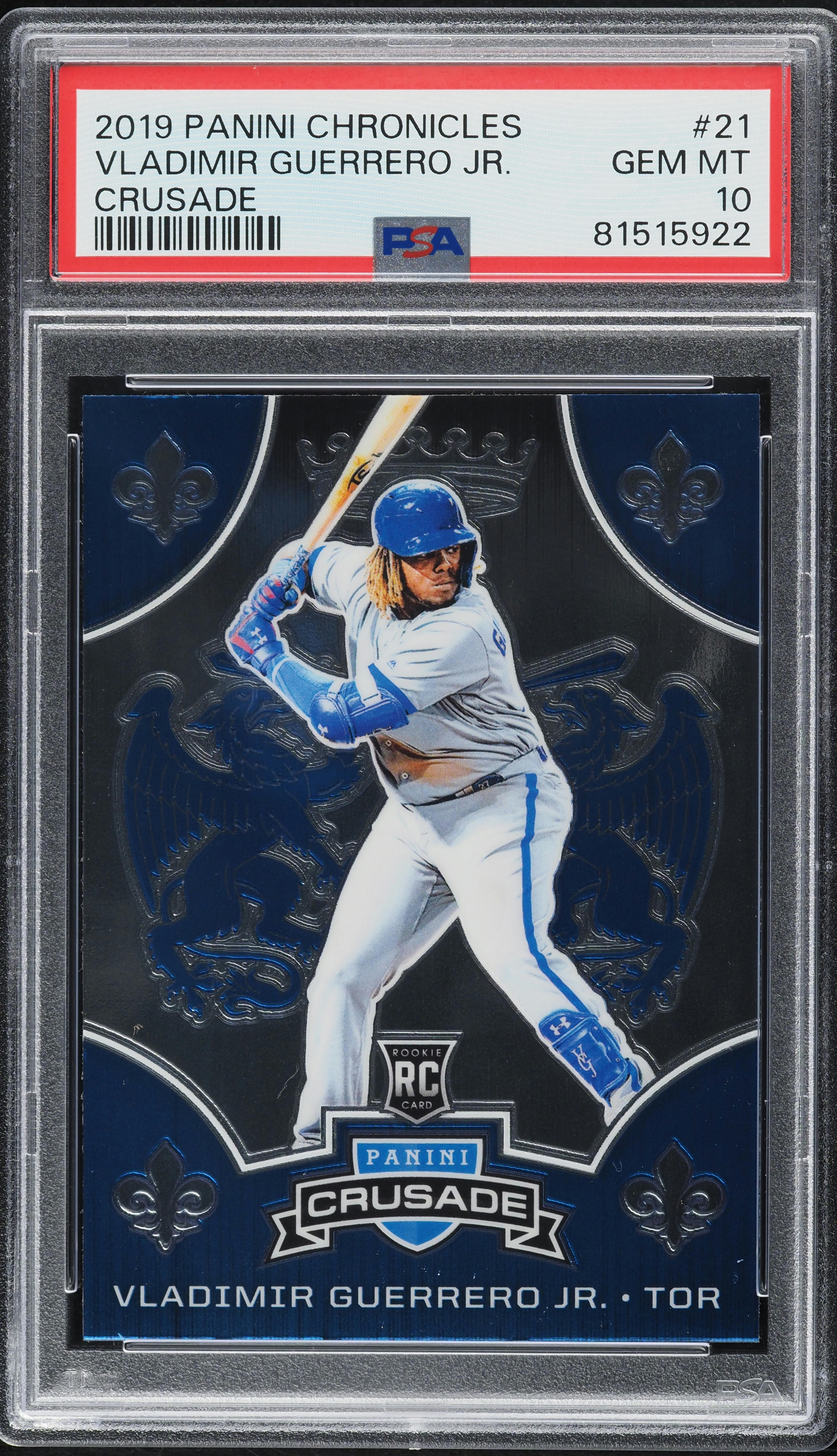 vladimir guerrero jr サイン 2019 panini 2019 Panini Chronicles Crusade Vladimir Guerrero Jr. ROOKIE #21