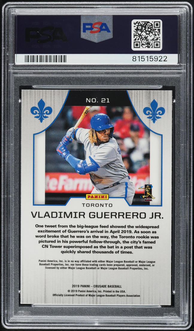 2019 Panini Chronicles Crusade Vladimir Guerrero Jr. ROOKIE #21