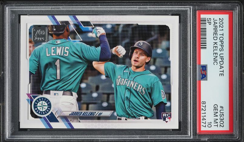 2021 Topps Update SP Jarred Kelenic ROOKIE #US302 PSA 10 GEM MINT
