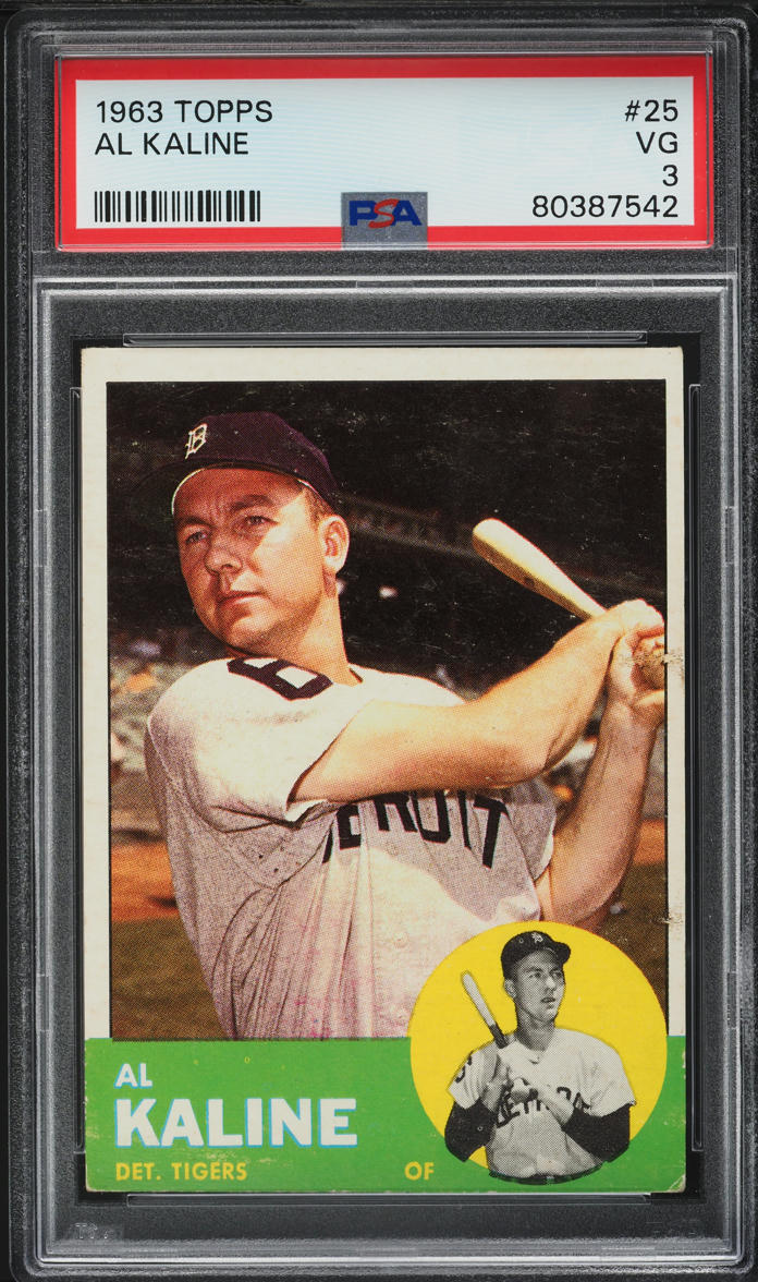 1963 Topps Al Kaline #25 PSA 3 VG