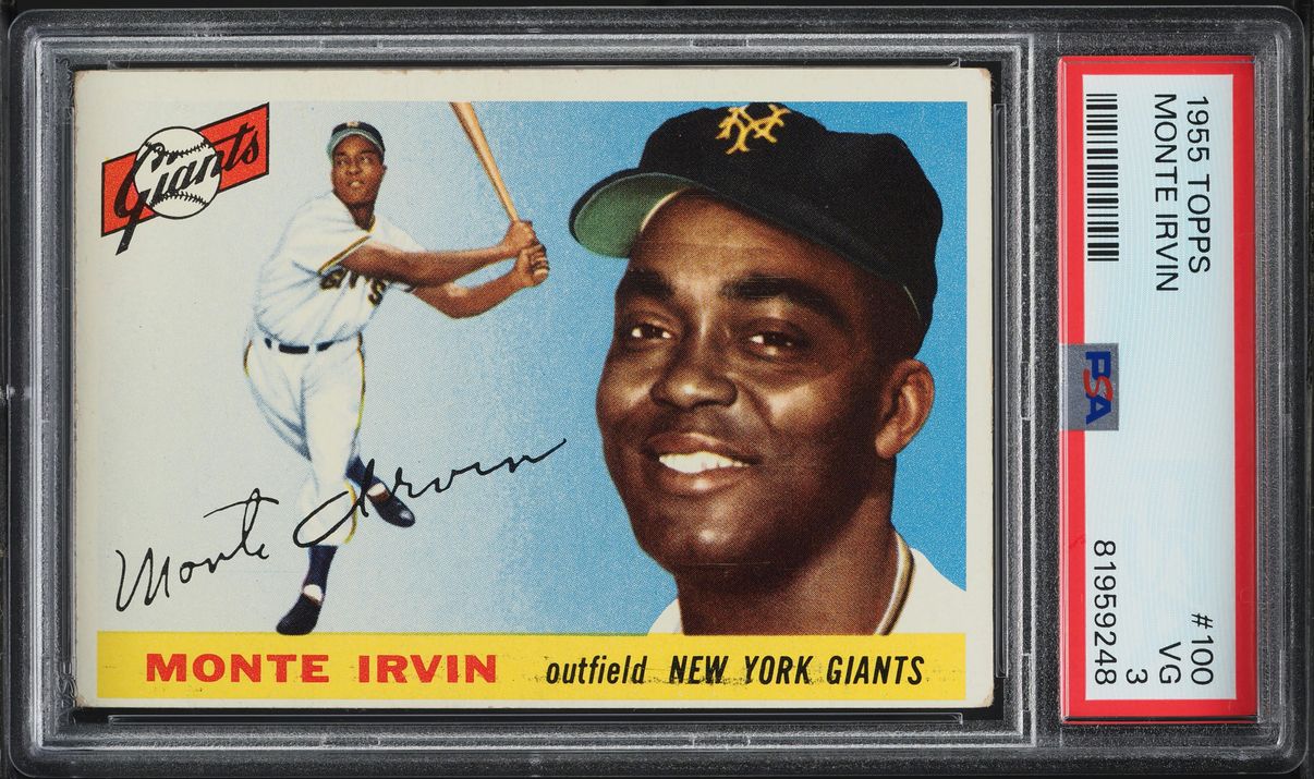 1955 Topps Monte Irvin #100 PSA 3 VG