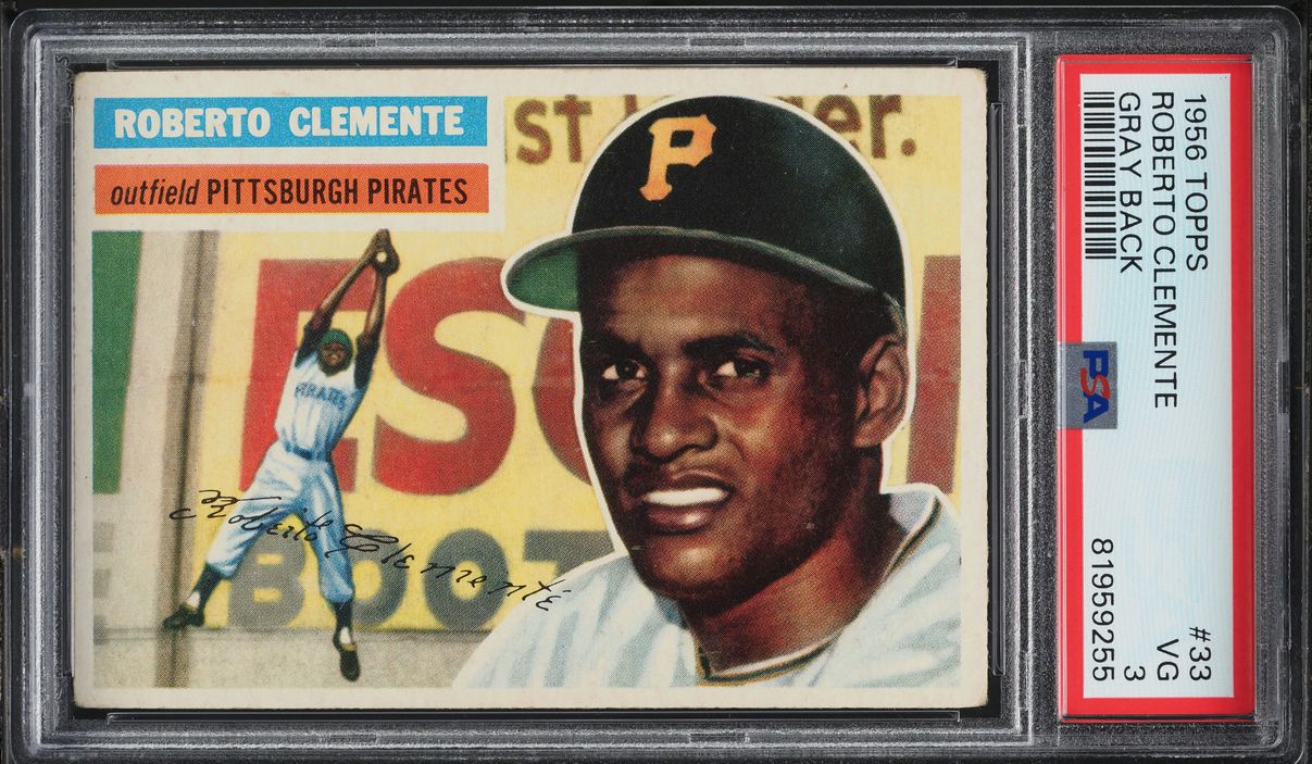 1956 Topps Roberto Clemente #33 PSA 3 VG