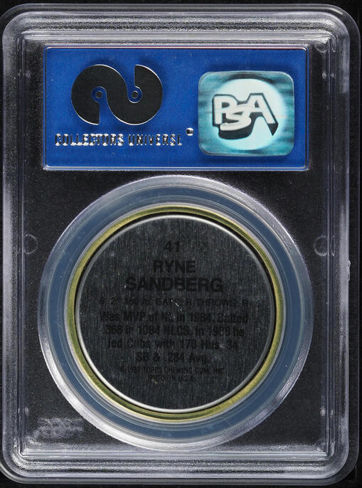 1987 Topps Coins Ryne Sandberg #41 PSA 9 MINT