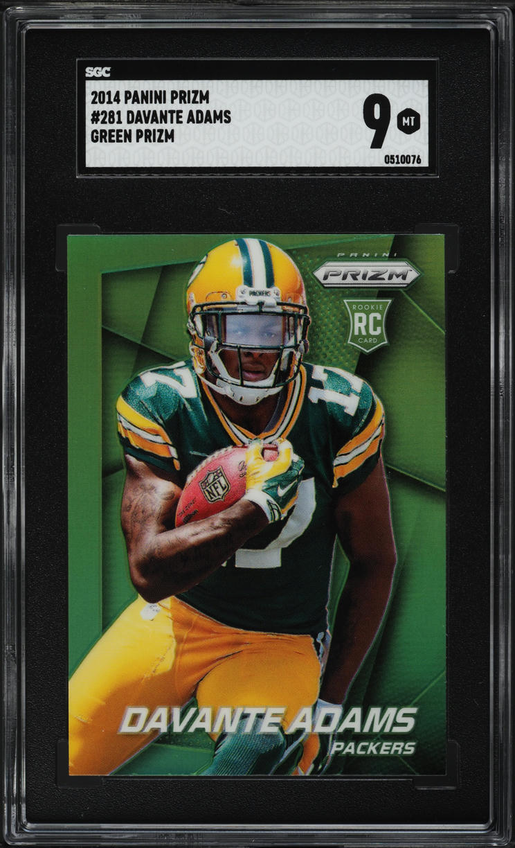 2014 Panini Prizm Green Davante Adams ROOKIE #281 SGC 9 MINT