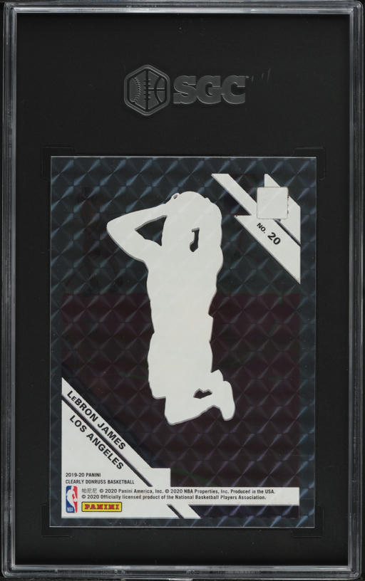 2019 Panini Clearly Donruss Holo Mosaic LeBron James #20 SGC 9