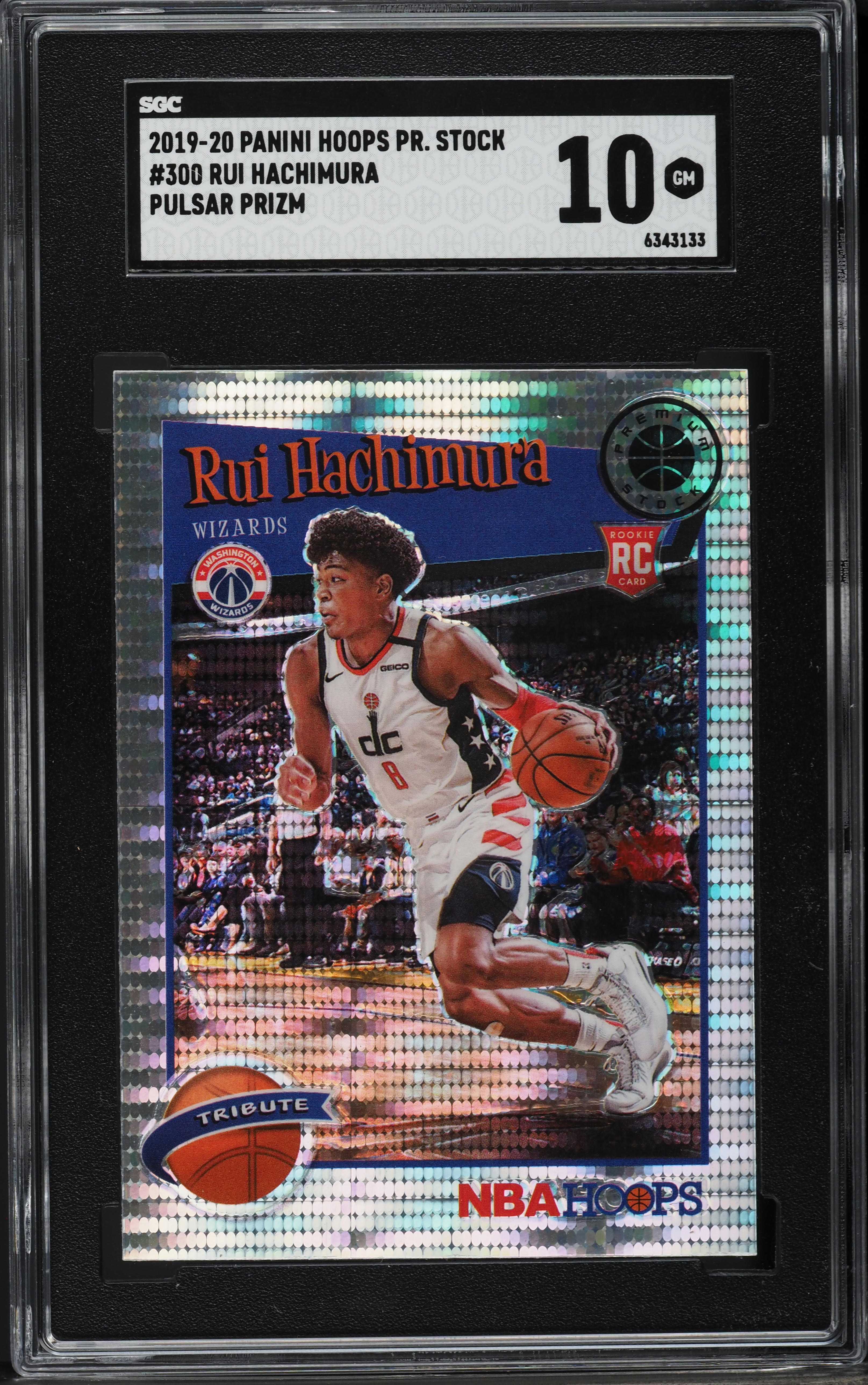2019 Hoops Premium Stock Pulsar Prizm Rui Hachimura ROOKIE #300