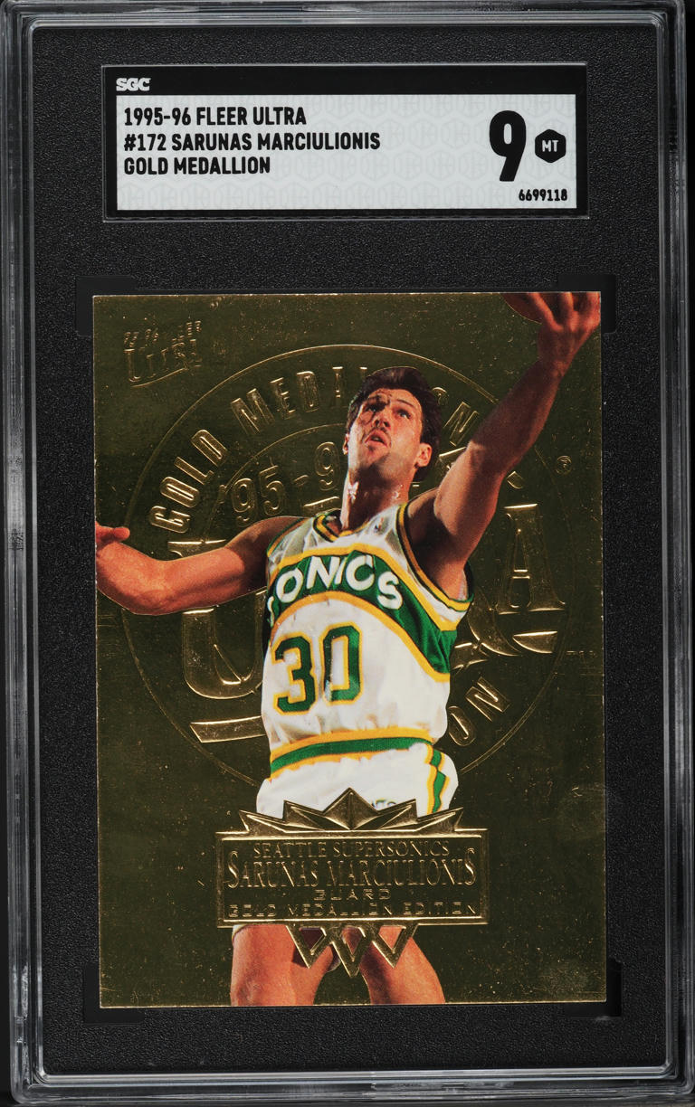 1995 Ultra Gold Medallion Sarunas Marciulionis #172 SGC 9 MINT