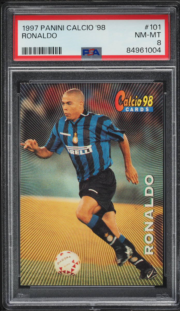 1997 Panini Calcio '98 Ronaldo #101 PSA 8 NM-MT on Fanatics Collect