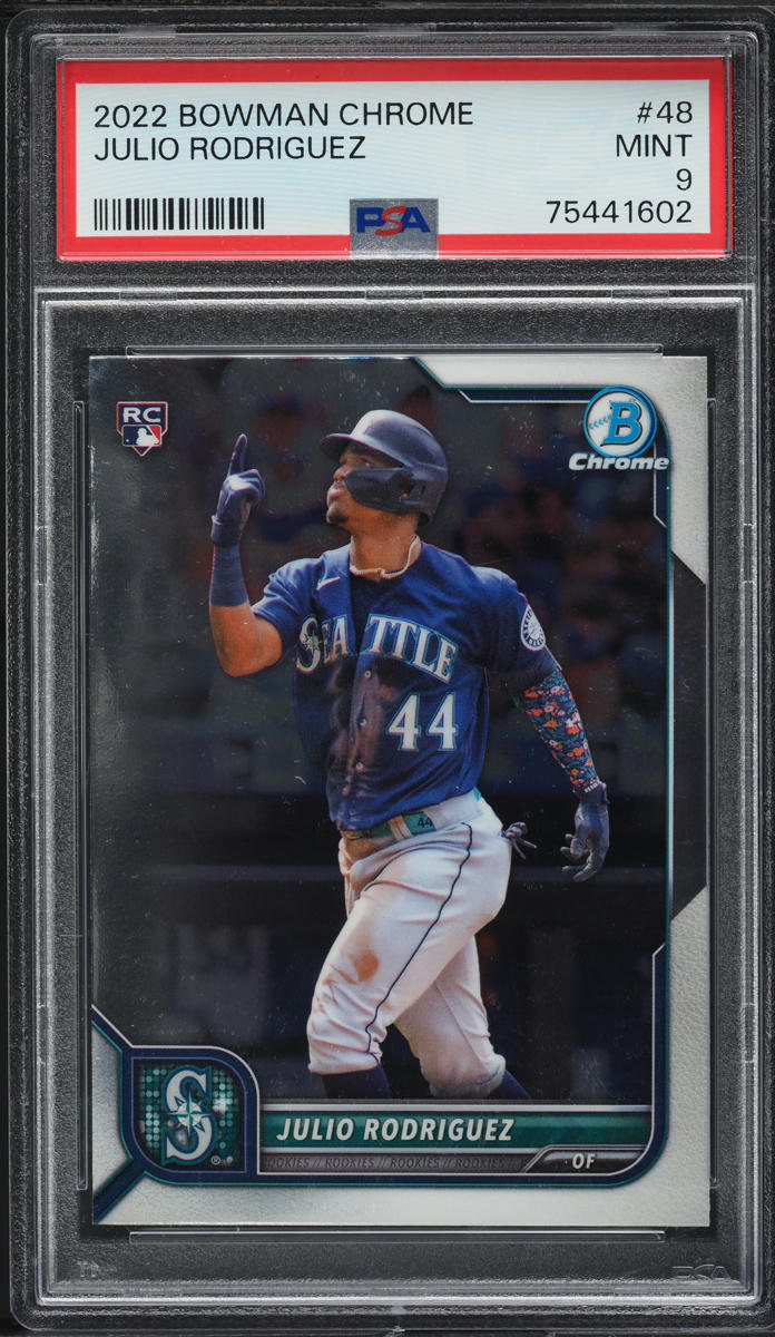 2022 Bowman Chrome Julio Rodriguez ROOKIE #48 PSA 9 MINT