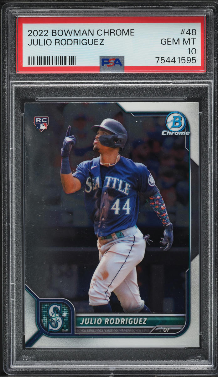 2022 Bowman Chrome Julio Rodriguez ROOKIE #48 PSA 10 GEM MINT