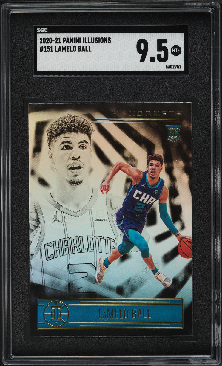 2020 Panini Illusions LaMelo Ball ROOKIE #151 SGC 9.5 MINT+