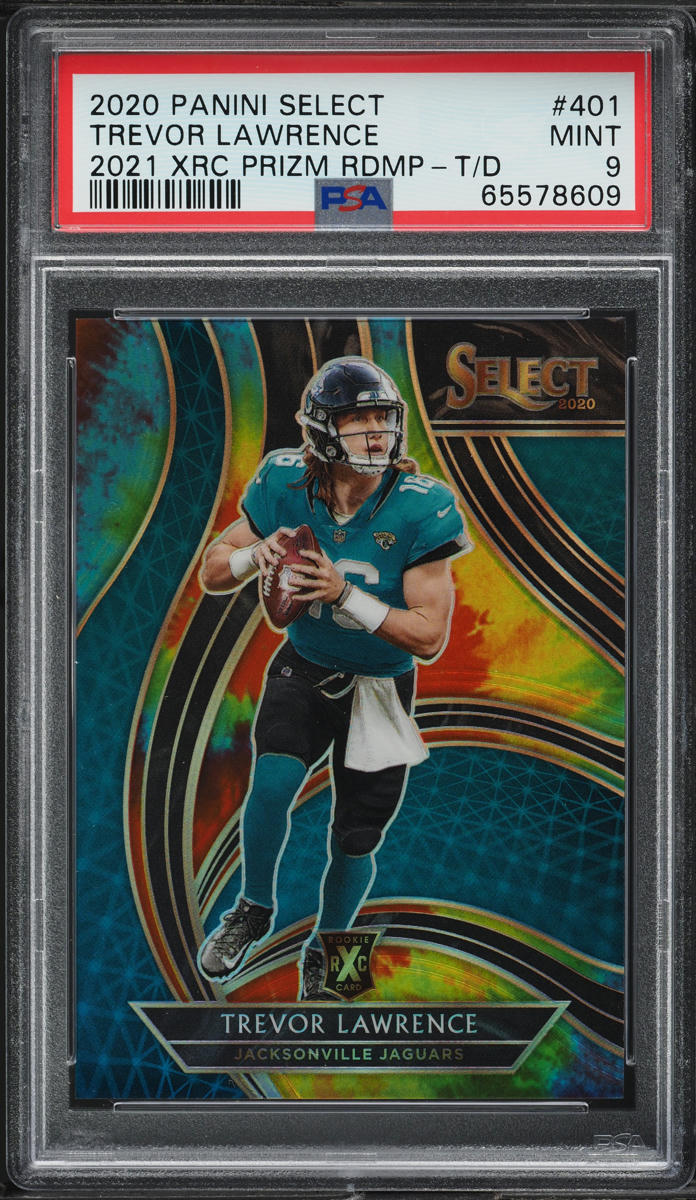 2020 Select '21 XRC Tie Dye Prizm Redemption Trevor Lawrence RC