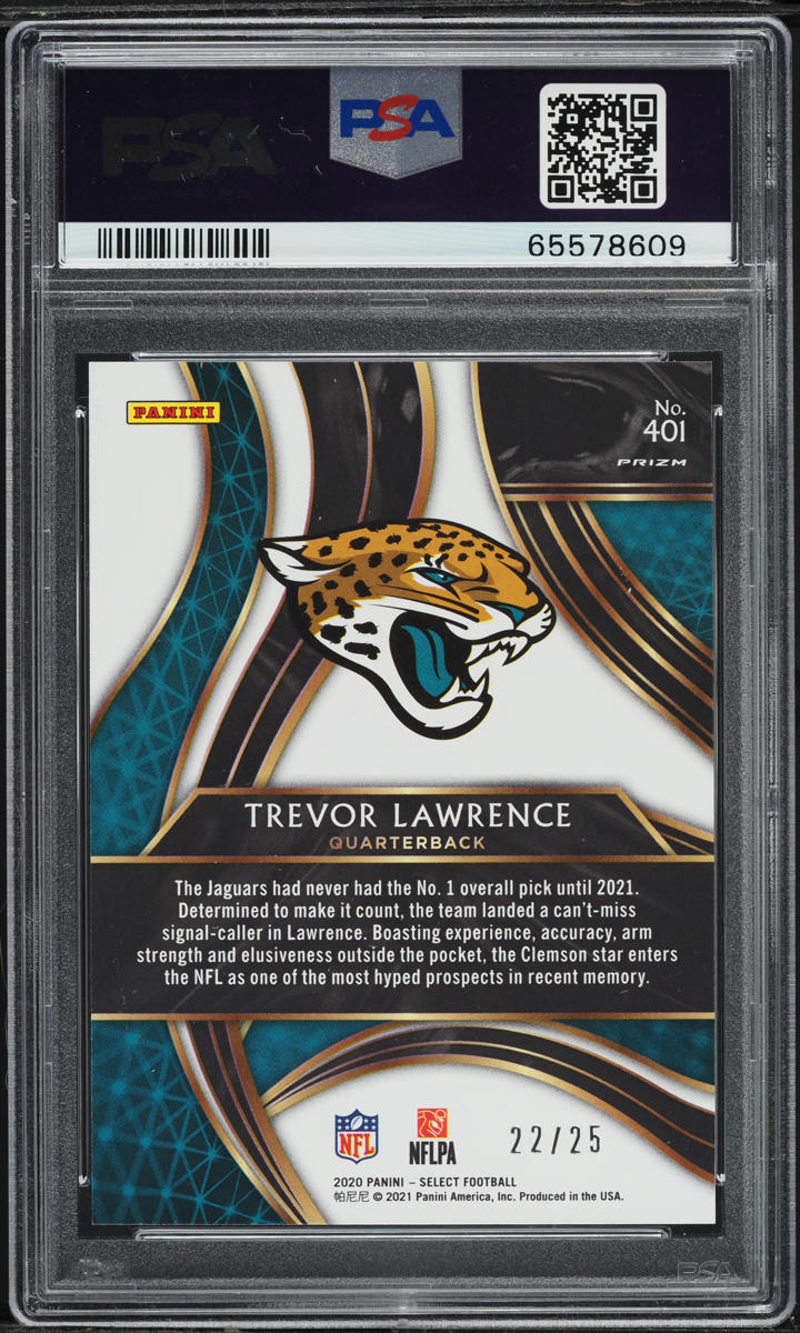 2020 Select '21 XRC Tie Dye Prizm Redemption Trevor Lawrence RC
