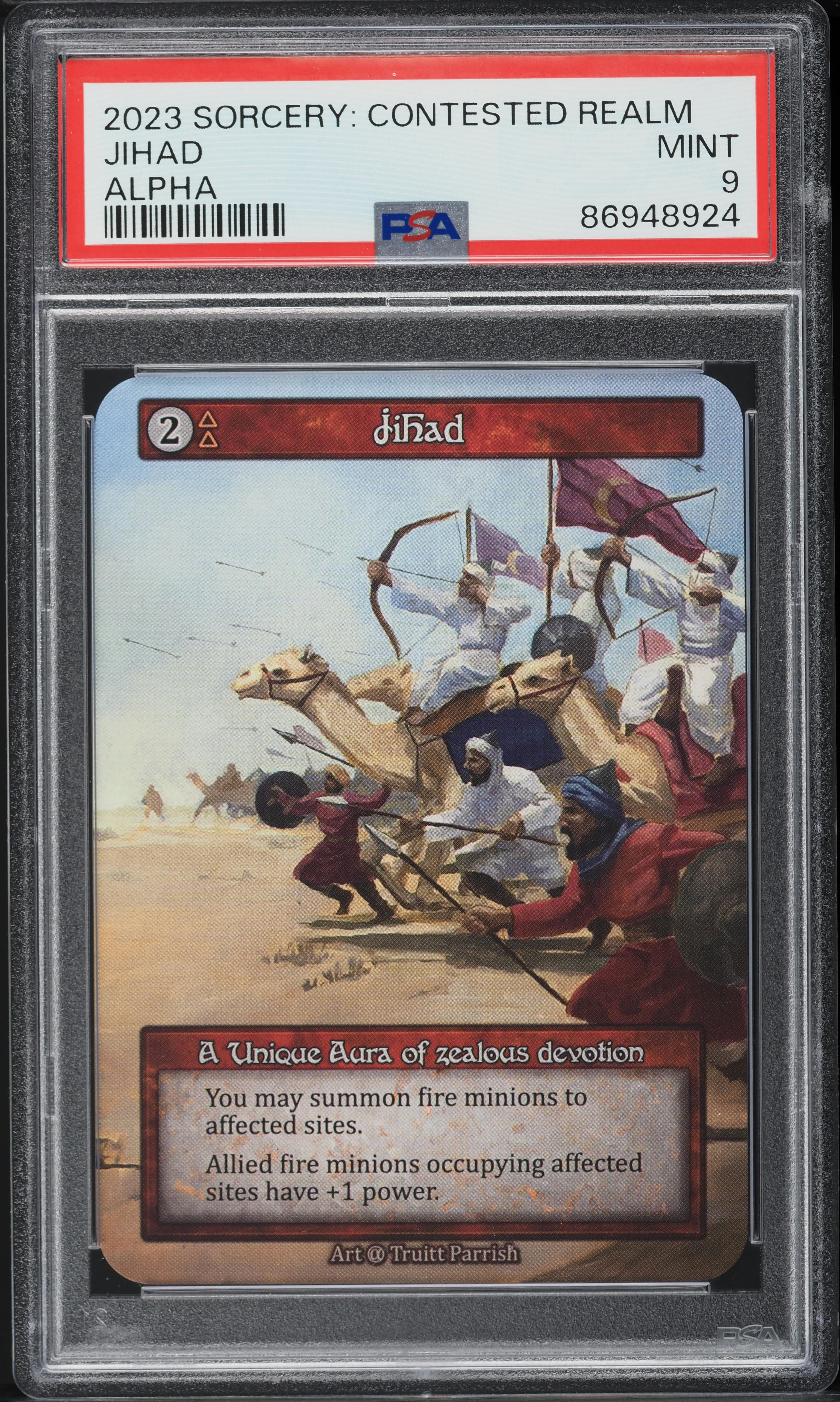 2023 Sorcery Contested Realm Alpha Jihad PSA 9 MINT on Fanatics