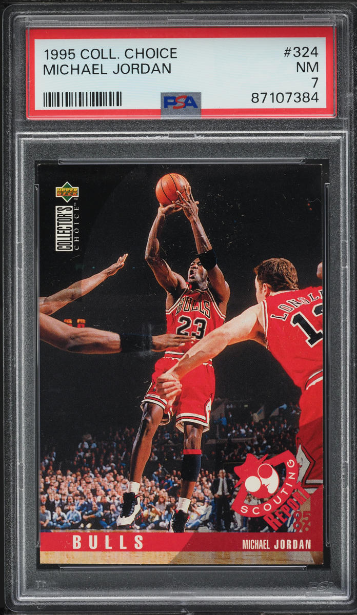 1995 Collector's Choice Michael Jordan #324 PSA 7 NRMT