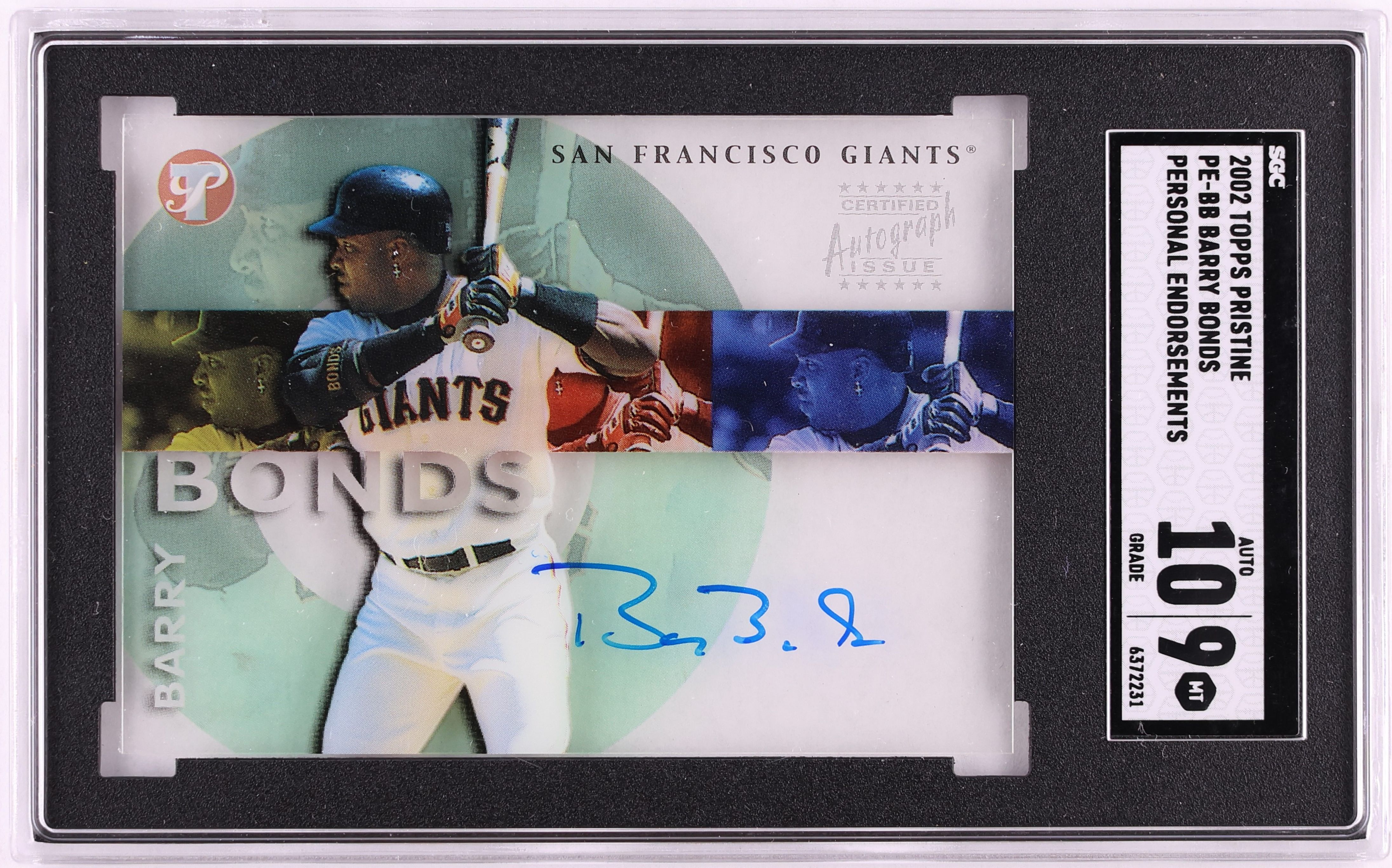 0 Pristine Topps Barry Bonds | eBay #30 Memories MINT #PE-BB AUTO 