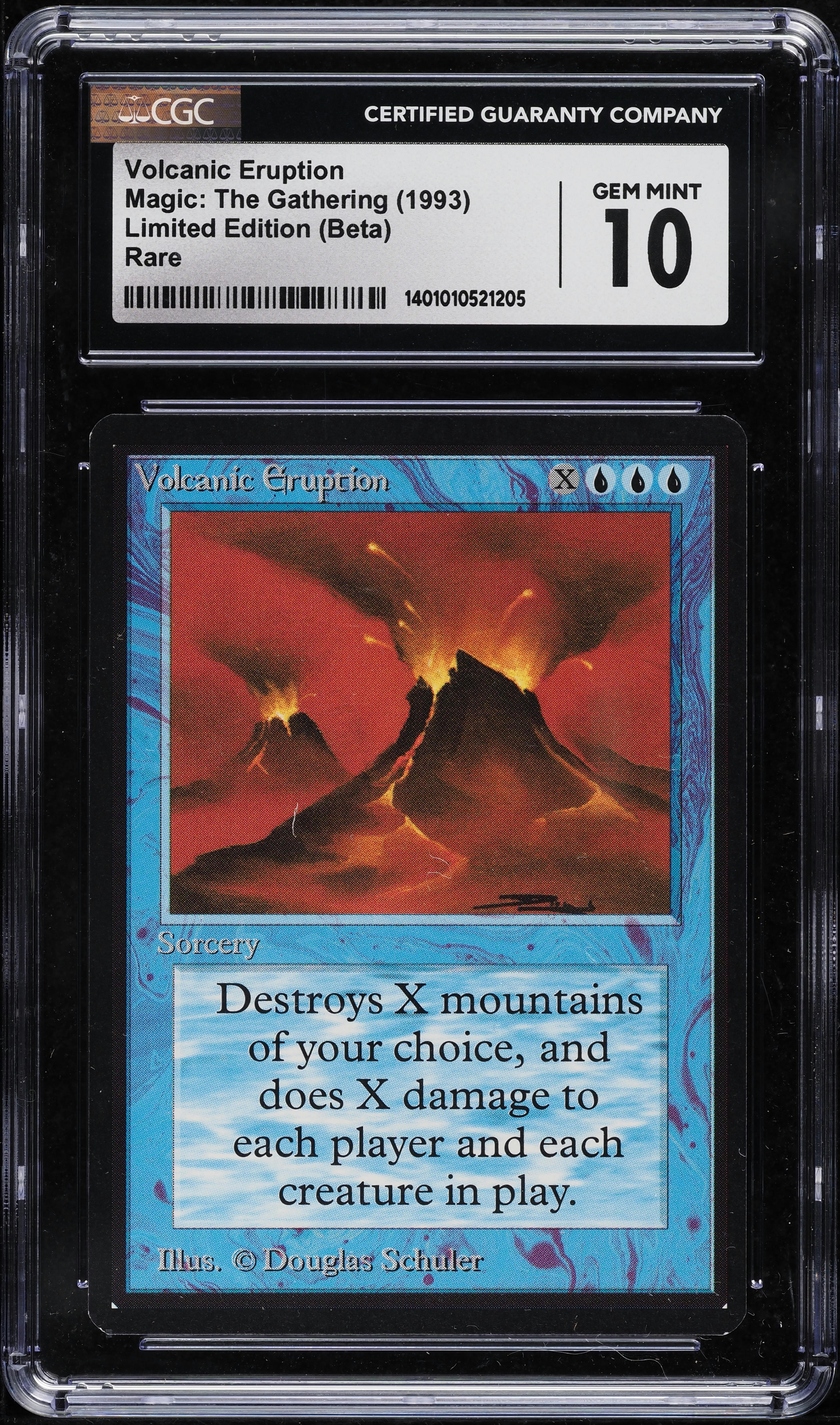 1993 Magic The Gathering MTG Beta Rare Volcanic Eruption CGC 10