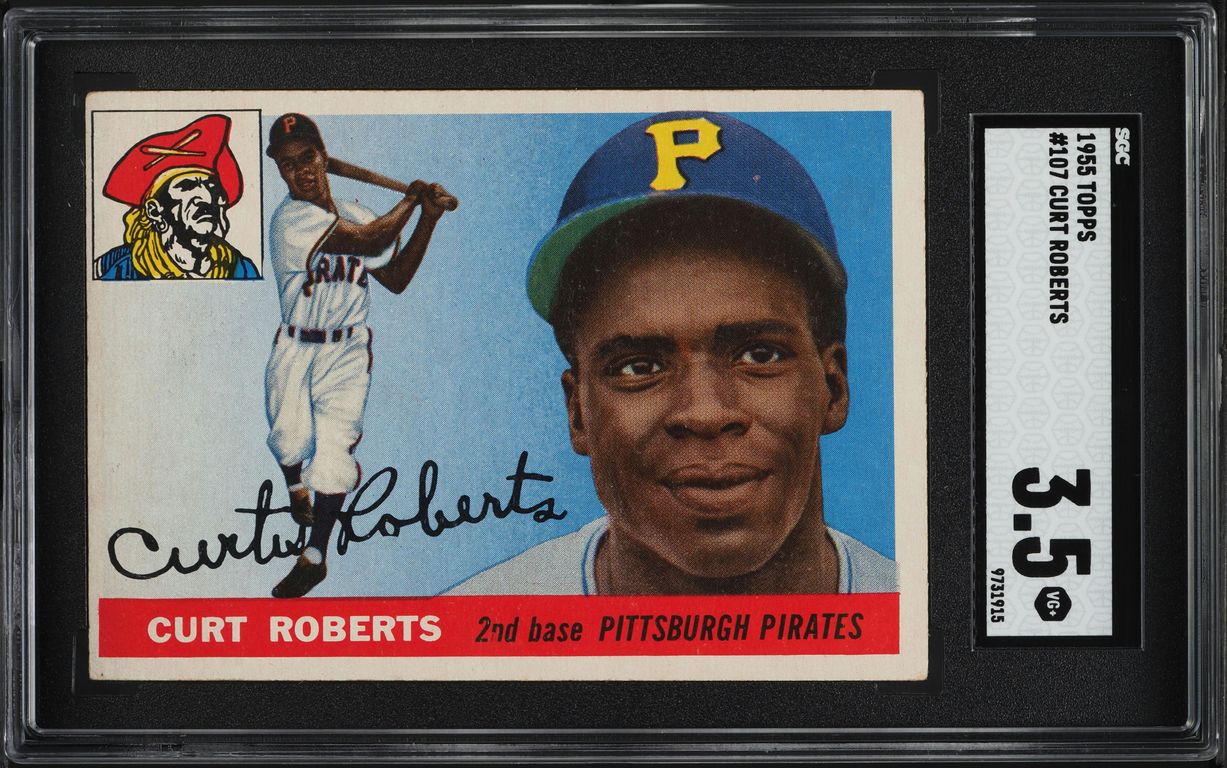 1955 Topps Curt Roberts #107 SGC 3.5 VG+