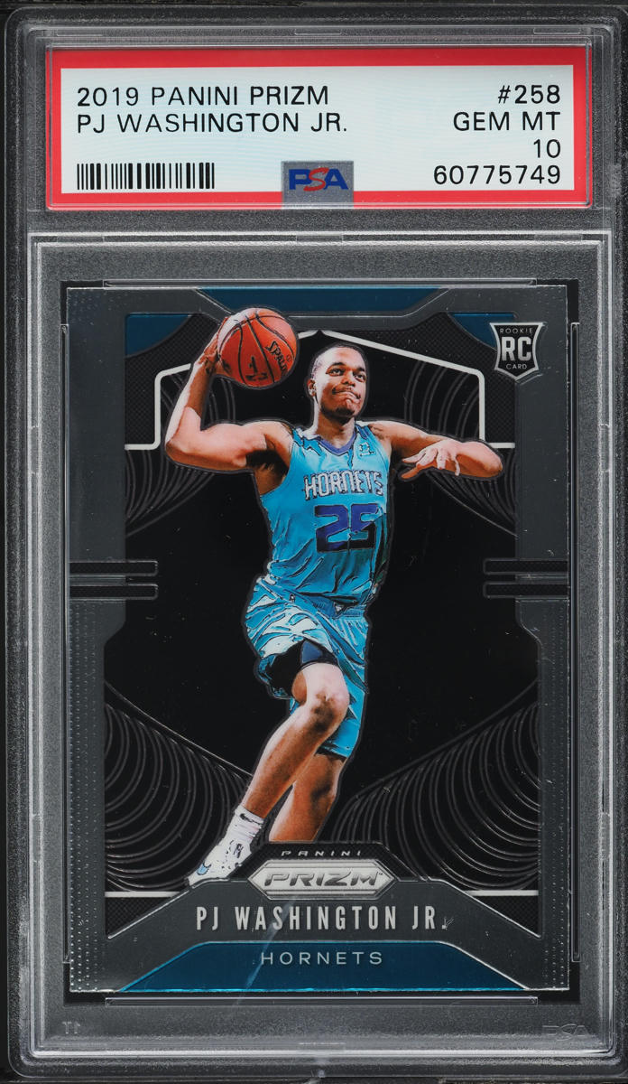 2019 Panini Prizm PJ Washington Jr. ROOKIE #258 PSA 10 GEM MINT