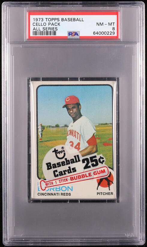 1973 Topps Baseball All Series Cello Pack PSA 8 NM-MT