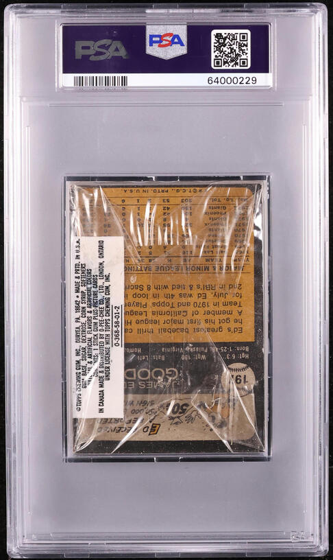 1973 Topps Baseball All Series Cello Pack PSA 8 NM-MT