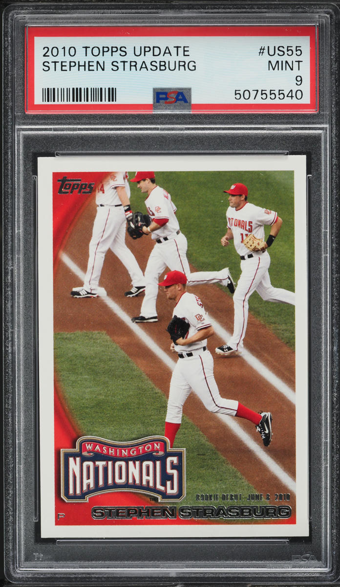 2010 Topps Update Stephen Strasburg ROOKIE #US55 PSA 9 MINT