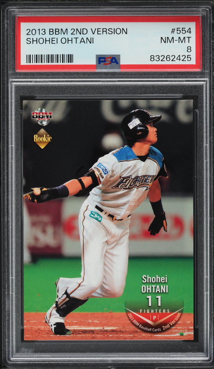 2013 BBM 2nd Version Shohei Ohtani ROOKIE #554 PSA 8 NM-MT
