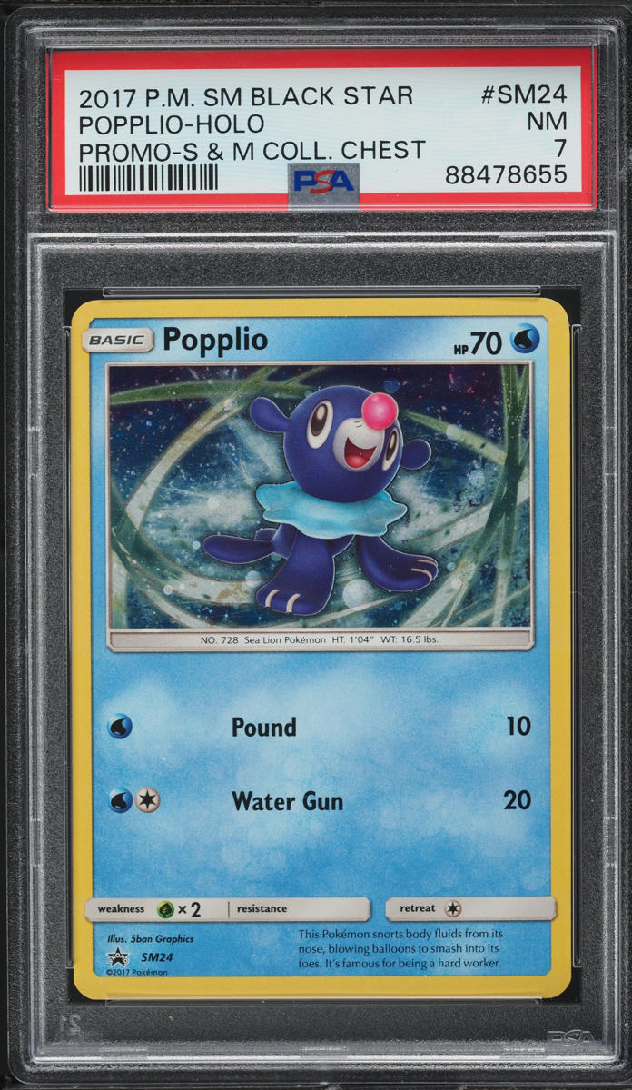 pokemon popplio card value Pokemon - Sun & Moon - SM Black Star Promos - Popplio main image 0