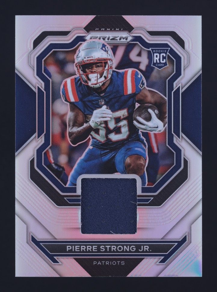 2022 Panini Prizm Premier Jerseys Pierre Strong Jr. ROOKIE PATCH