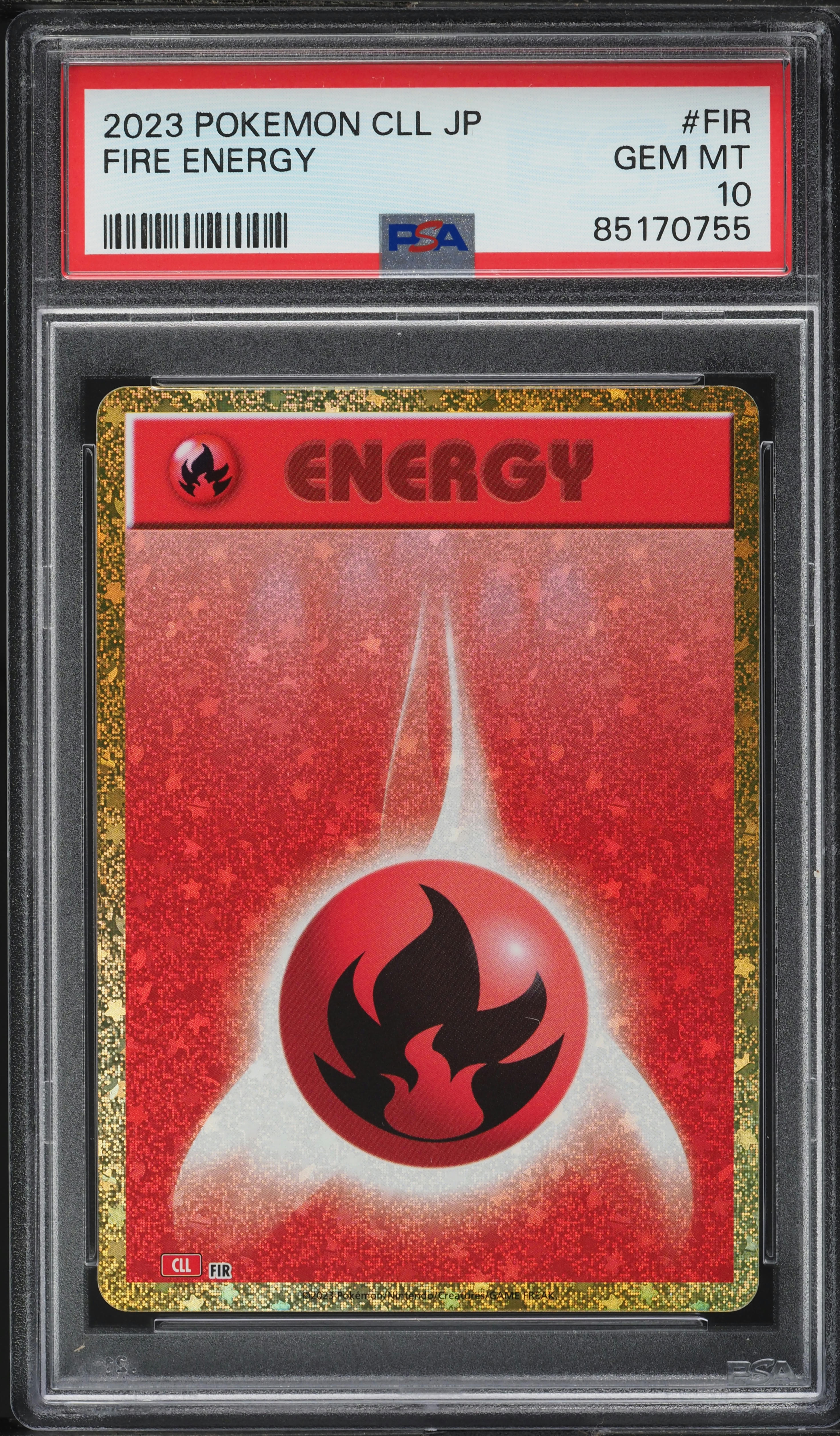 2023 Pokemon Japanese TCG Classic Collection Holo Fire Energy PSA